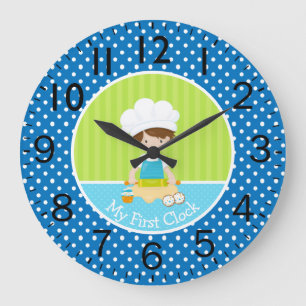 Grande Horloge Ronde Garçon Baker Mon premier