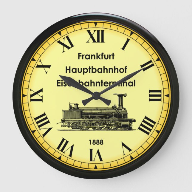Grande Horloge Ronde Gare de Francfort ~ Allemagne ~ 1888 ~ (Recto)