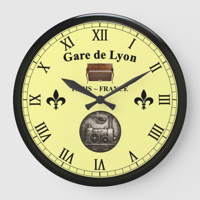 Grande Horloge Ronde Gare de Lyon - Paris France ~ Upright Piano ~  (Recto)