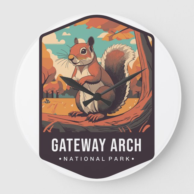 Grande Horloge Ronde Gateway Arch National Park Clock 2025 (Recto)