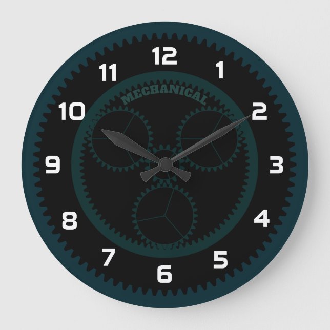 Grande Horloge Ronde Gear mécanique (Recto)