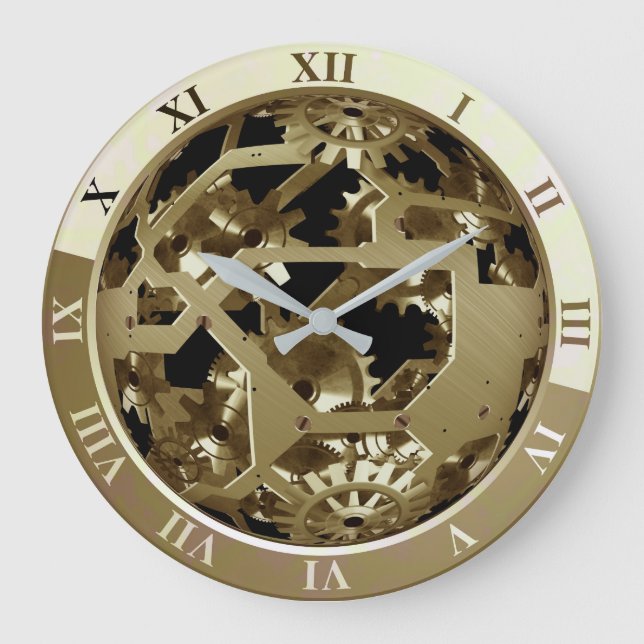 Grande Horloge Ronde Géars Golden (Recto)