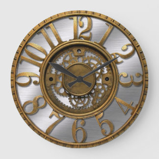 Grande Horloge Ronde Gears Steampunk
