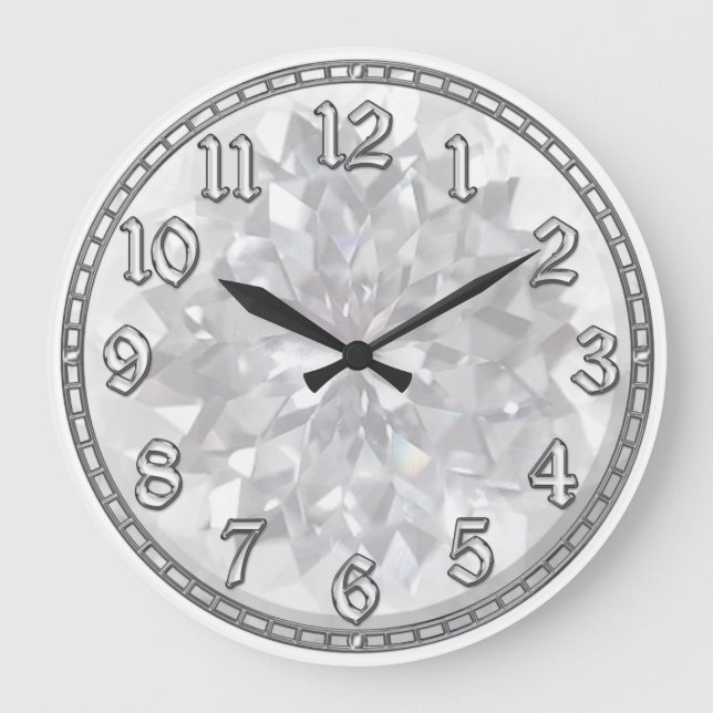 Grande Horloge Ronde Gem blanc (Recto)