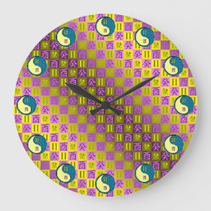 Grande Horloge Ronde Gémeaux & Coq d'Eau