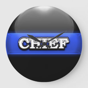 Grande Horloge Ronde Gendarmerie mince de Blue Line