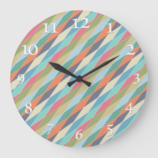 Grande Horloge Ronde Géometric, abstract. (Recto)