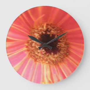 Grande Horloge Ronde Gerbera Daisy Flower