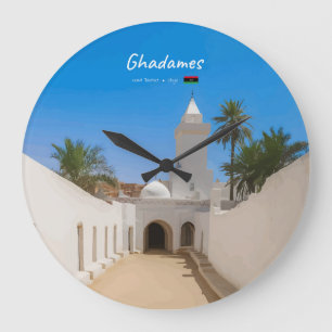 Grande Horloge Ronde Ghadames, Libye - Mosquée Blanche