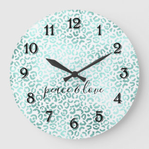 Grande Horloge Ronde Glam Mint Leopard