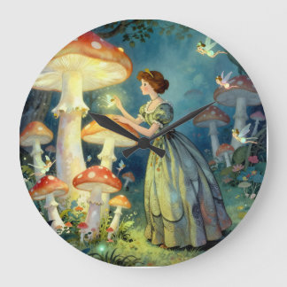 Grande Horloge Ronde Glowing giant mushroom garden