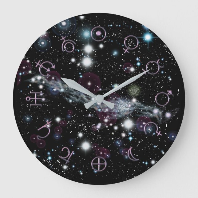 Grande Horloge Ronde Glyphes planétaires Astronomie spatiale profonde H (Recto)