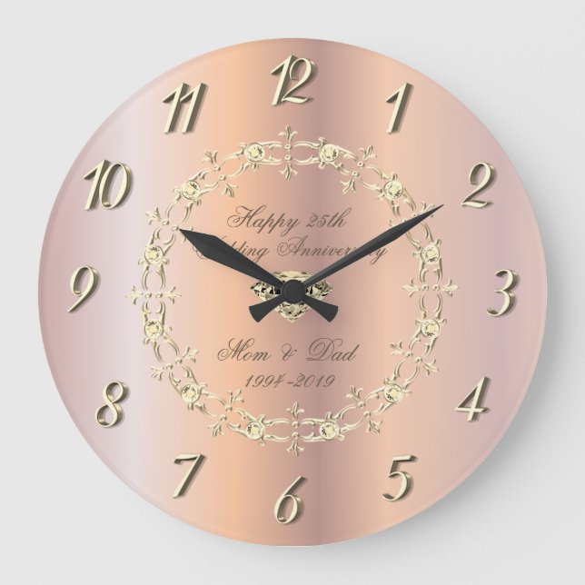 Grande Horloge Ronde Gold 25th Wedding Anniversary (Recto)