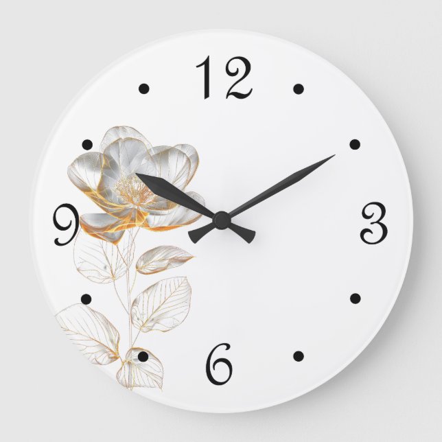 Grande Horloge Ronde Gold Flower Numbers (Recto)