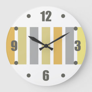 Grande Horloge Ronde Gold Silver Bronze Metal Hues