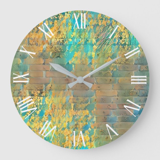 Grande Horloge Ronde Gold Sunny Morning Art Collection (Recto)