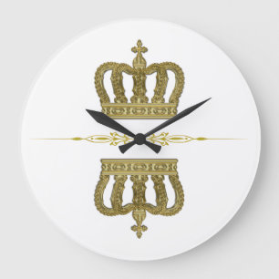 Grande Horloge Ronde Golden Royal Crown II + your backgr. & ideas