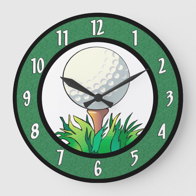 Grande Horloge Ronde Golf Wall Clock (Recto)