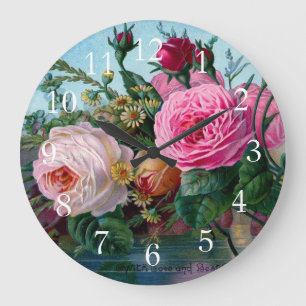 Grande Horloge Ronde Gorgeous and Elegant Vintage Roses