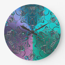 Gradient de métal de Jeweled Mandala Cool Hued