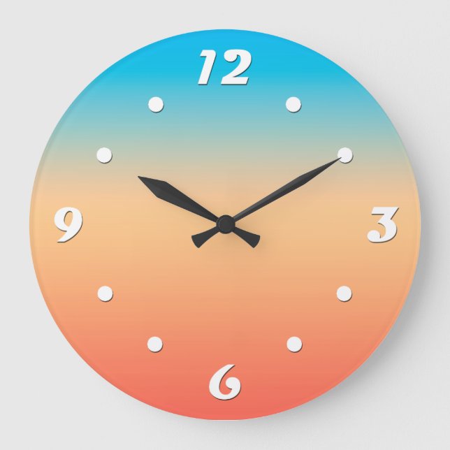 Grande Horloge Ronde Gradient ombre (Recto)