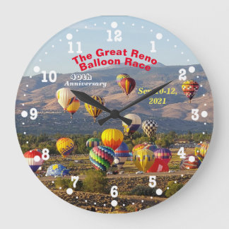 Grande Horloge Ronde Grand Reno Balloon Race Balloons de Montée 40e ann