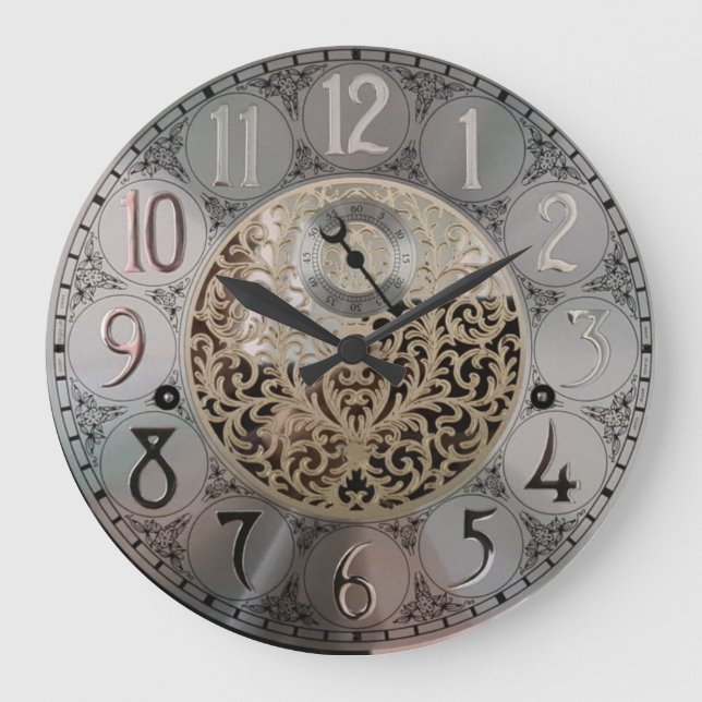 Grande Horloge Ronde Grandfather Acrylic Wall Clock (Recto)