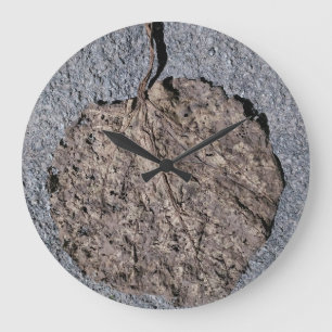 Grande Horloge Ronde Graphique/ Texturé