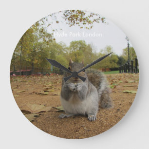 Grande Horloge Ronde Gray Squirrel Hyde Park Londres.