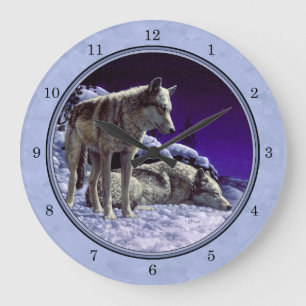 Grande Horloge Ronde Gray Wolves