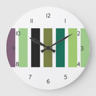 Grande Horloge Ronde Green purple Black Hues
