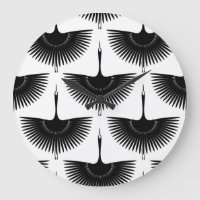 Grue gracieuse : Motif d'oiseaux orientaux