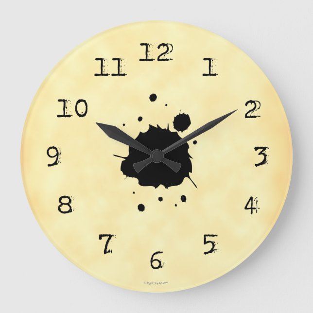 Grande Horloge Ronde Grungy Ink (Recto)