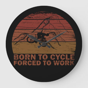 Grande Horloge Ronde Guillemets motivationnels
