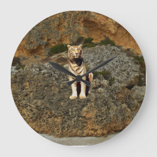 Grande Horloge Ronde Guise blanche,