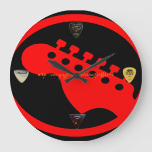 Grande Horloge Ronde "Guitare "