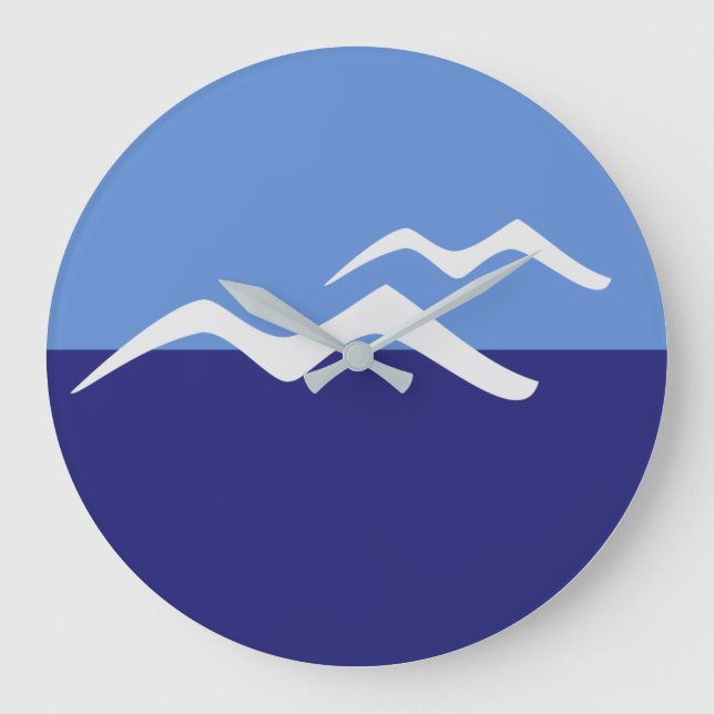 Grande Horloge Ronde Gulls / Round (Large) Wall Clock (Recto)