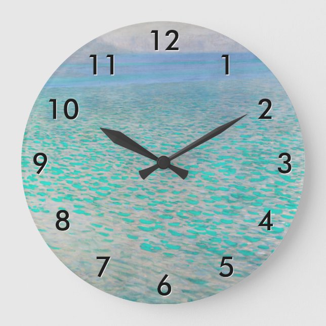 Grande Horloge Ronde Gustav Klimt - Attersee (Recto)