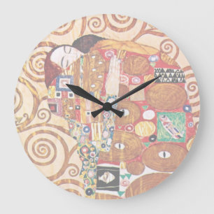Grande Horloge Ronde Gustav Klimt - L'Embrace - La Peinture D'Art Fine