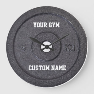 Grande Horloge Ronde Gym Owner ou utilisateur Clock