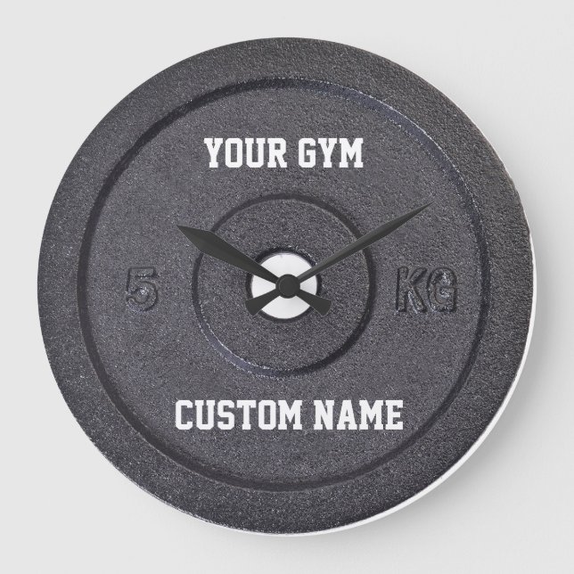 Grande Horloge Ronde Gym Owner ou utilisateur Clock (Recto)