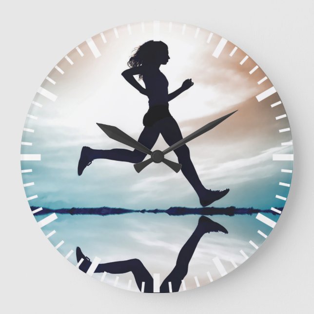 Grande Horloge Ronde Gym pour la motivation (Recto)