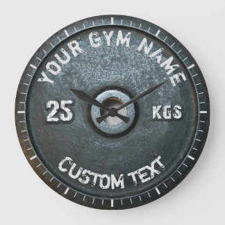 Grande Horloge Ronde Gymnase vintage propriétaire ou l'utilisateur Fitn