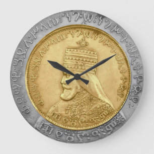 Grande Horloge Ronde Haile Selassie I SAI Jah Rastafari Rasta Jah Bénis
