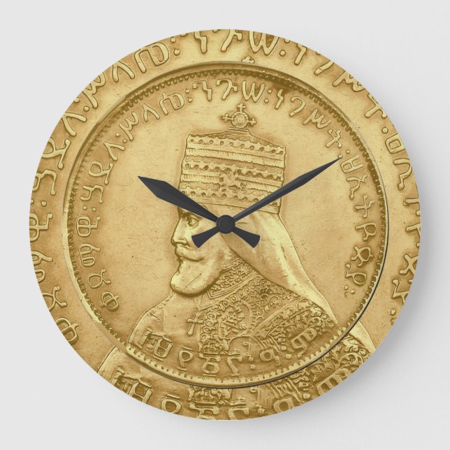 Grande Horloge Ronde Haile Selassie Jah Rastafari Reggae Rasta Roots  (Recto)