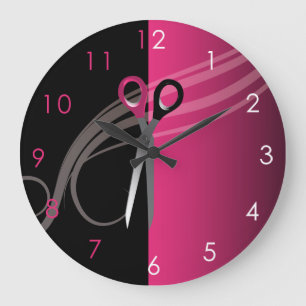 Grande Horloge Ronde Hair Salon Clock