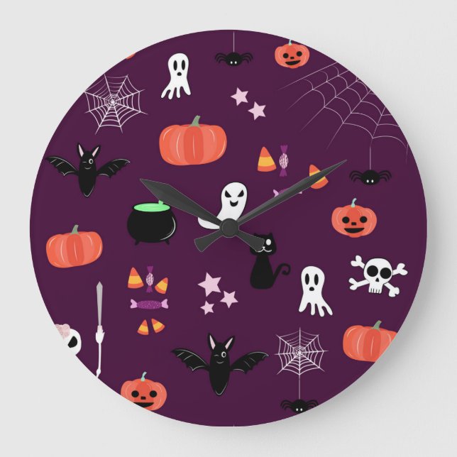 Grande Horloge Ronde Halloween (Recto)