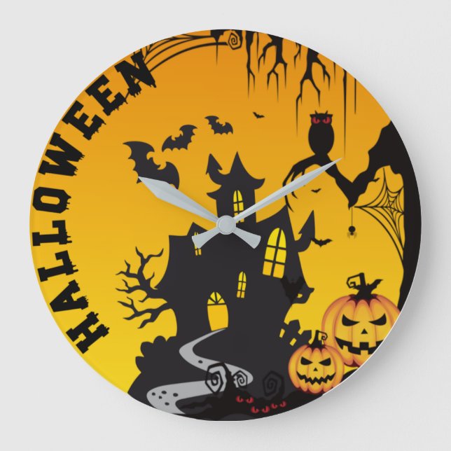 Grande Horloge Ronde Halloween (Recto)