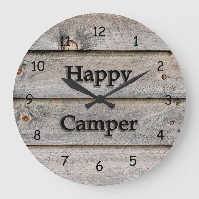 Grande Horloge Ronde Happy Camper (Recto)