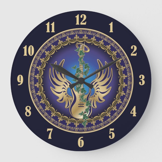 Grande Horloge Ronde Heavenly Winged Guitar (Recto)